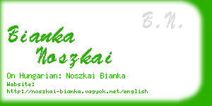 bianka noszkai business card